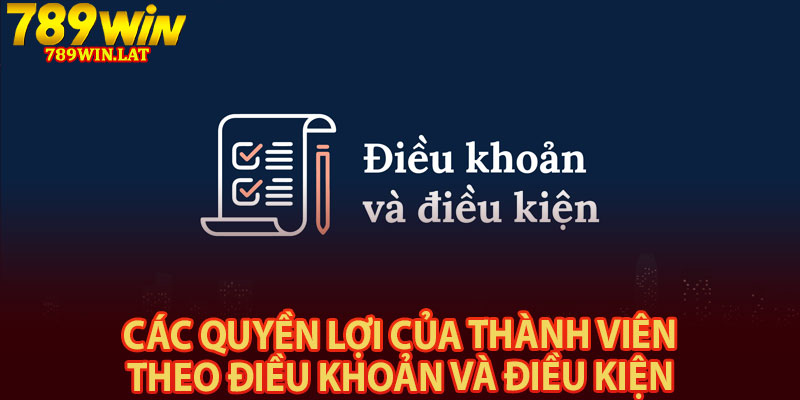 Điều Khoản Và Điều Kiện – Các Quy Định Tại 789win 1 Các quyền lợi của thành viên theo điều khoản và điều kiện